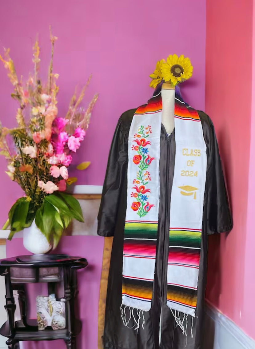 Mexican Sarape Graduation Stole Class of 2025