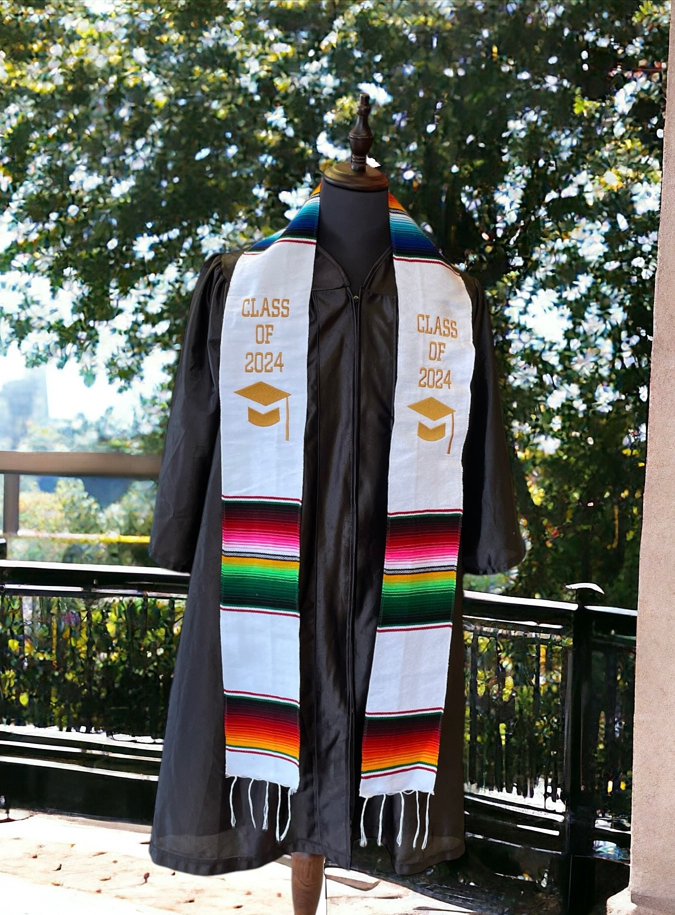 Mexican Sarape Graduation Stole Class of 2025