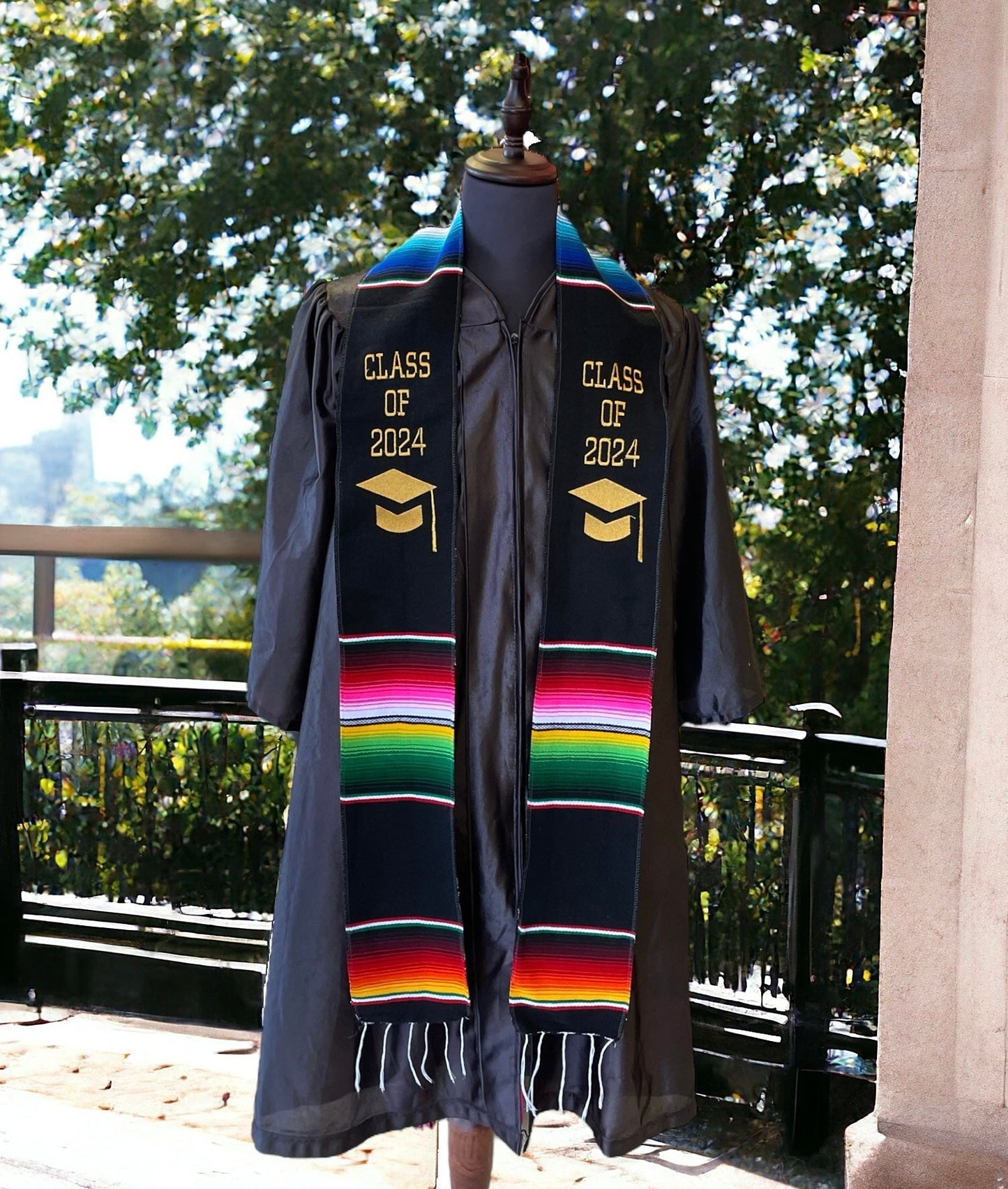 Mexican Sarape Graduation Stole Class of 2025