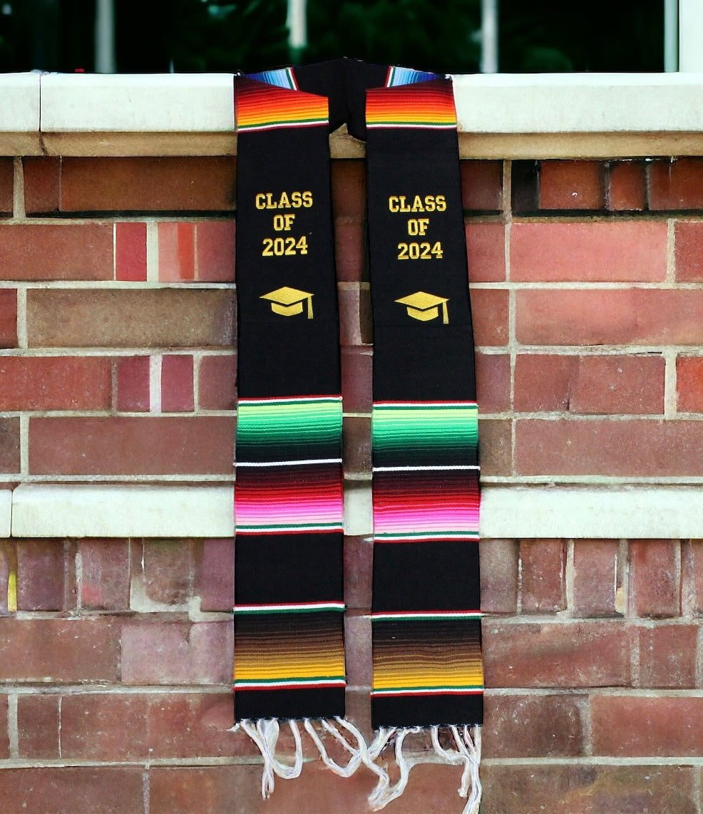Mexican Sarape Graduation Stole Class of 2025