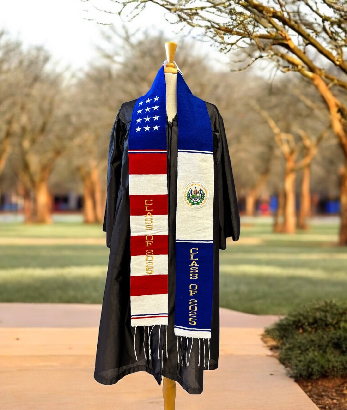 El Salvador/American Graduation Stole Class of 2025