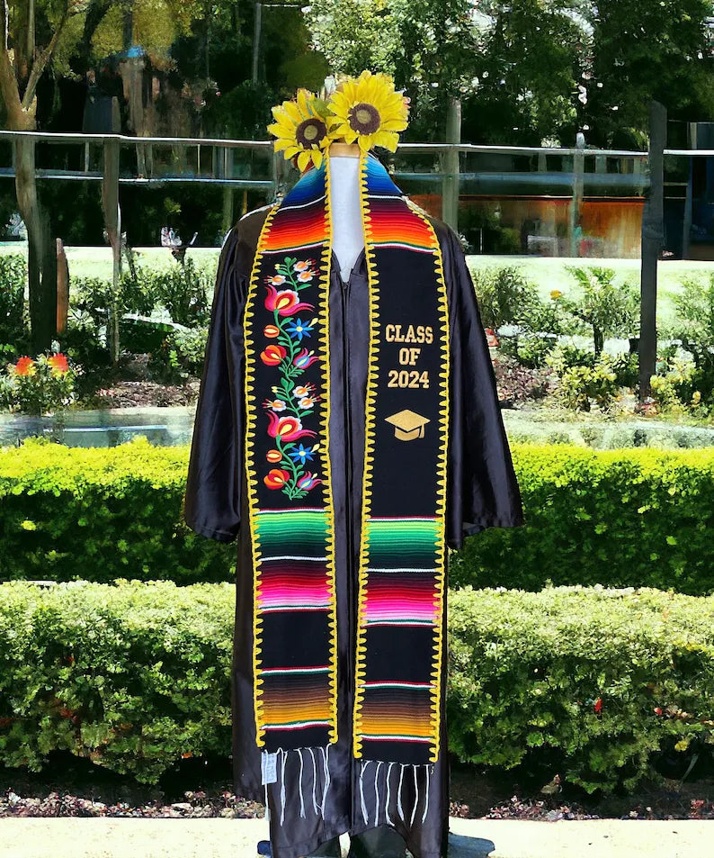 Floral Class Of 2025 Sarape Graduation Stole