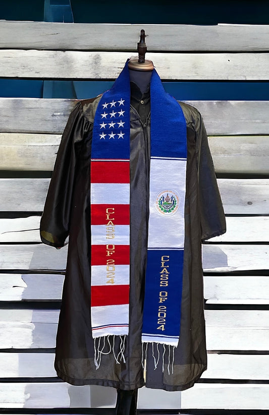 El Salvador/American Graduation Stole Class of 2024