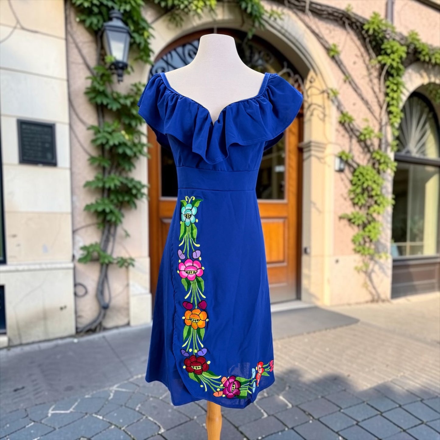 Floral Embroidered Dress, Elegant Embroidered Dress