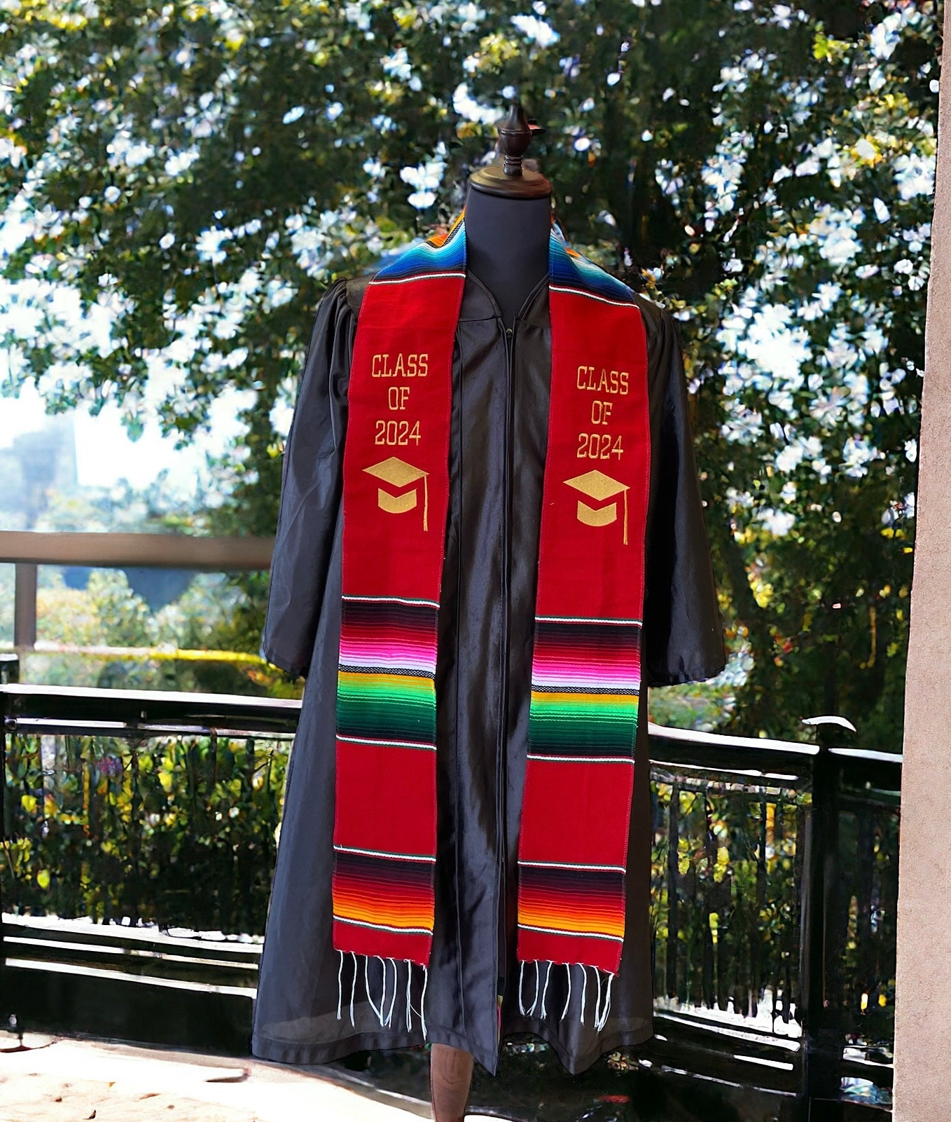 Mexican Sarape Graduation Stole Class of 2025