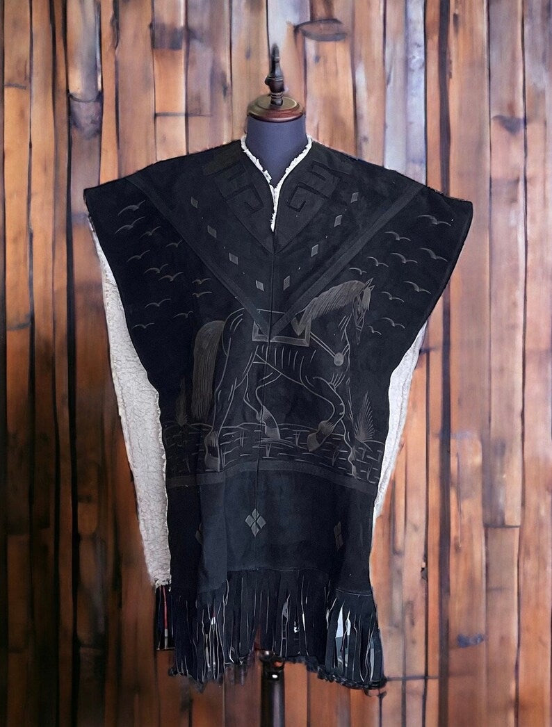 Mexican Leather hotsell Gaban Poncho