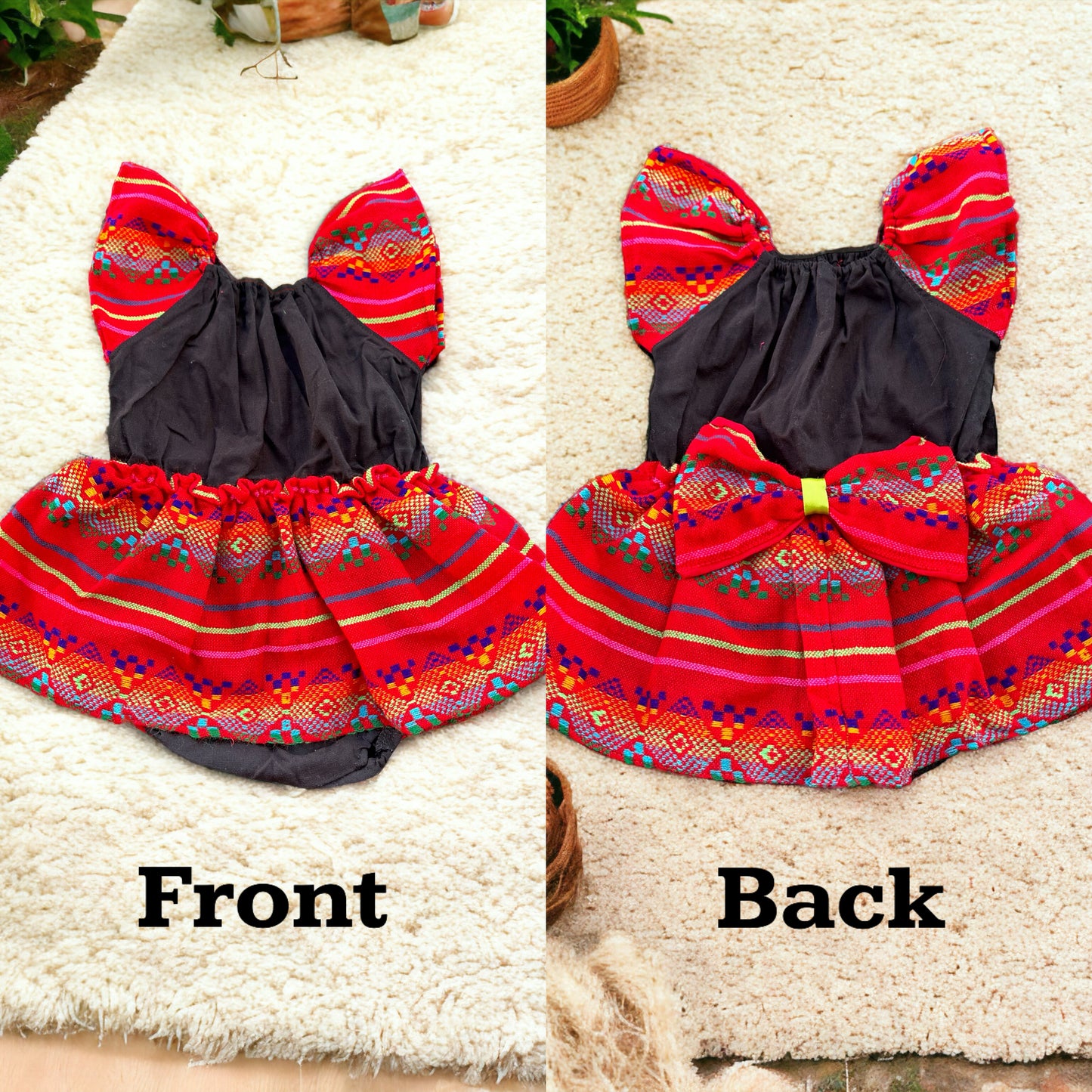 Baby Girl Mexican Onesie with Skirt