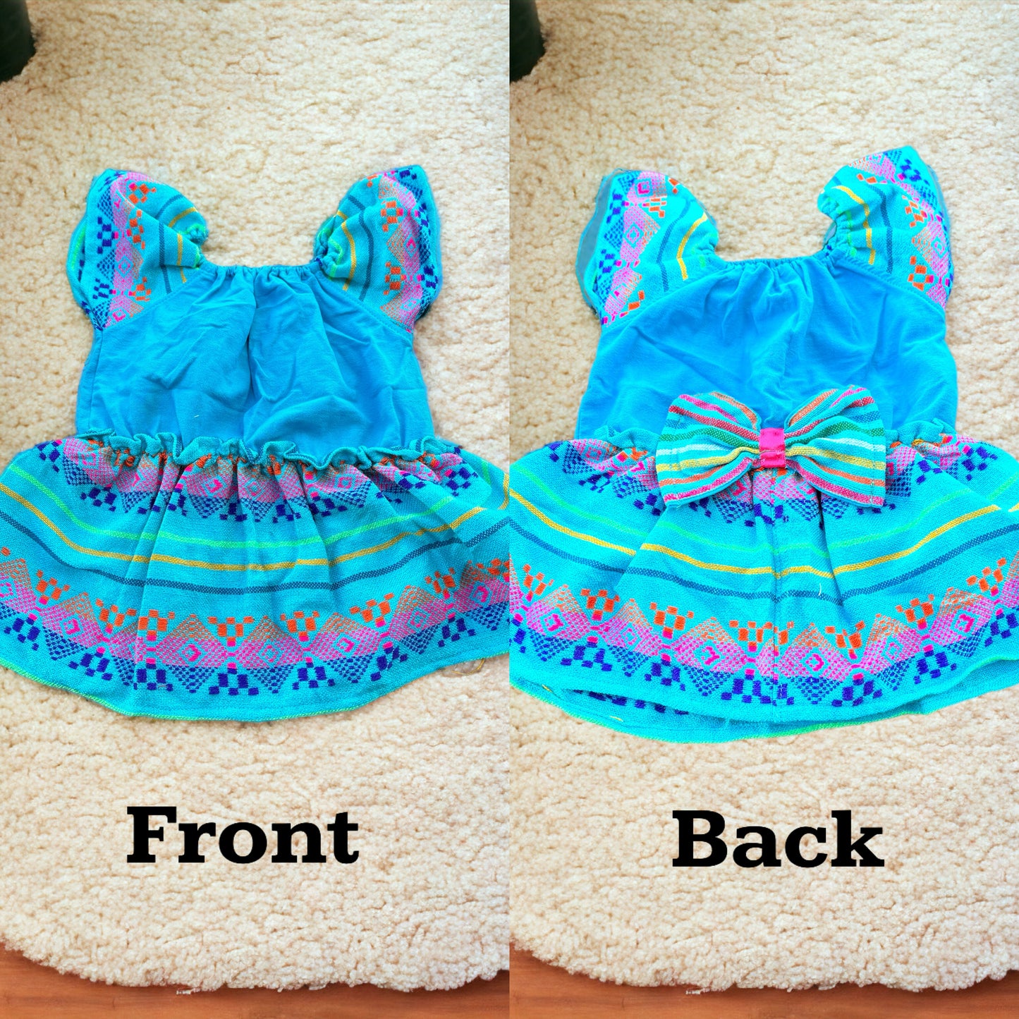 Baby Girl Mexican Onesie with Skirt