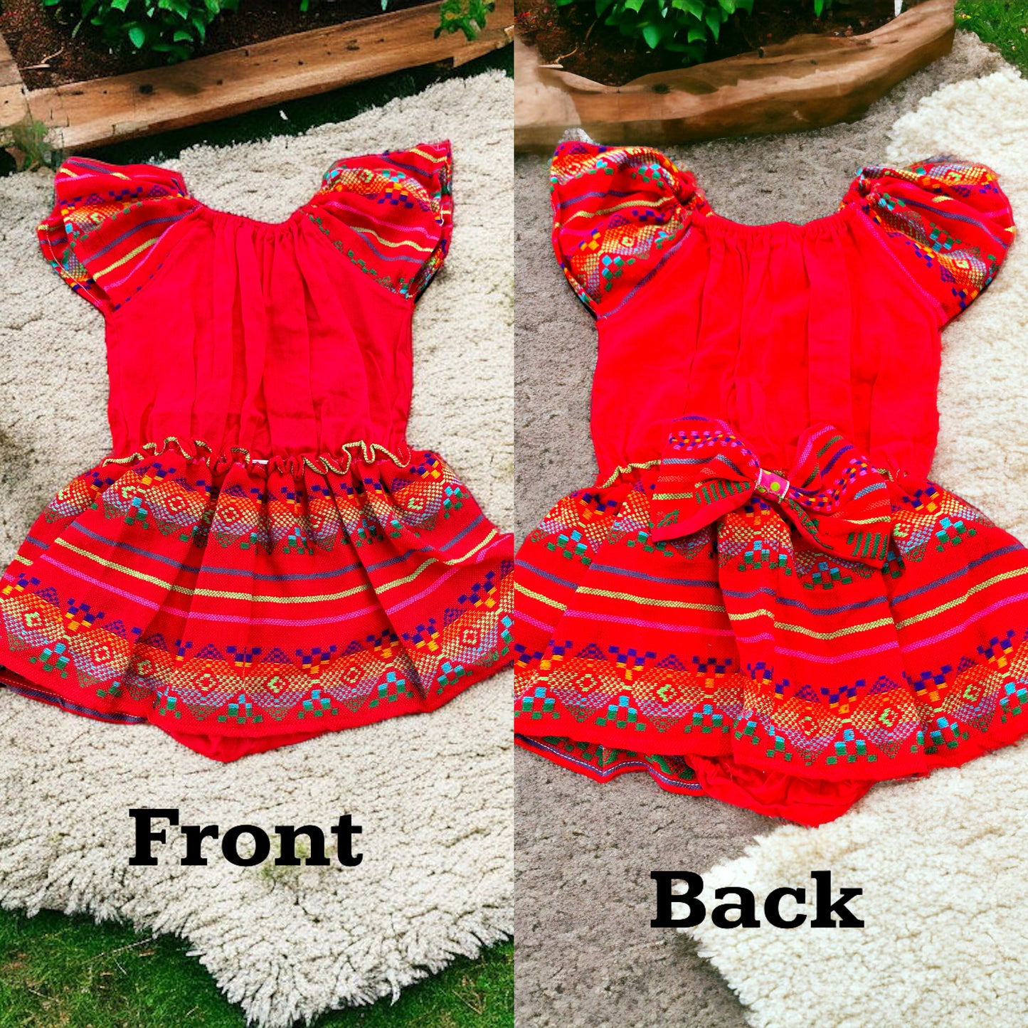 Baby Girl Mexican Onesie with Skirt