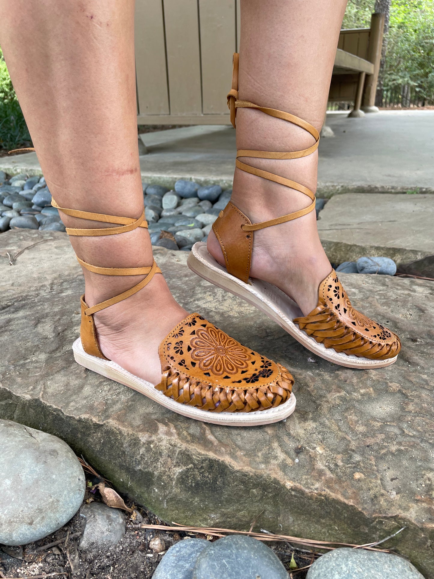 Aurora Lace-Up Handmade Huarache/ Mexican Women Huarache