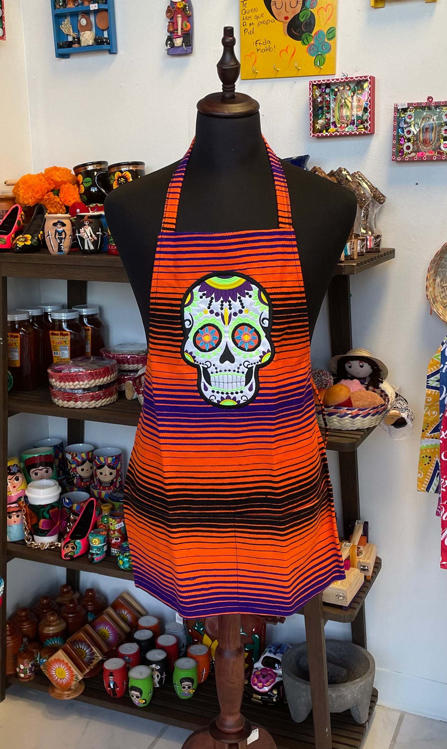Dia De Los Muertos Apron
