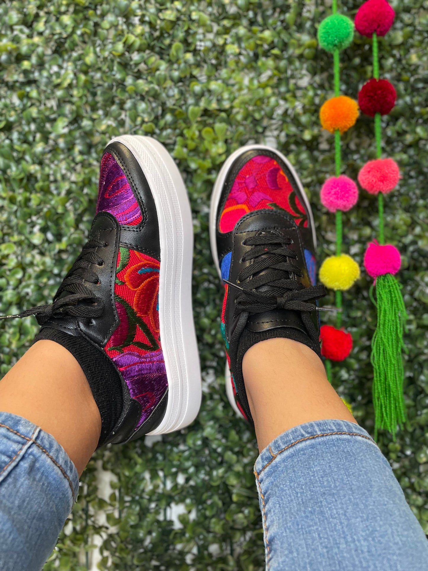 Embroidered Tennis Shoes
