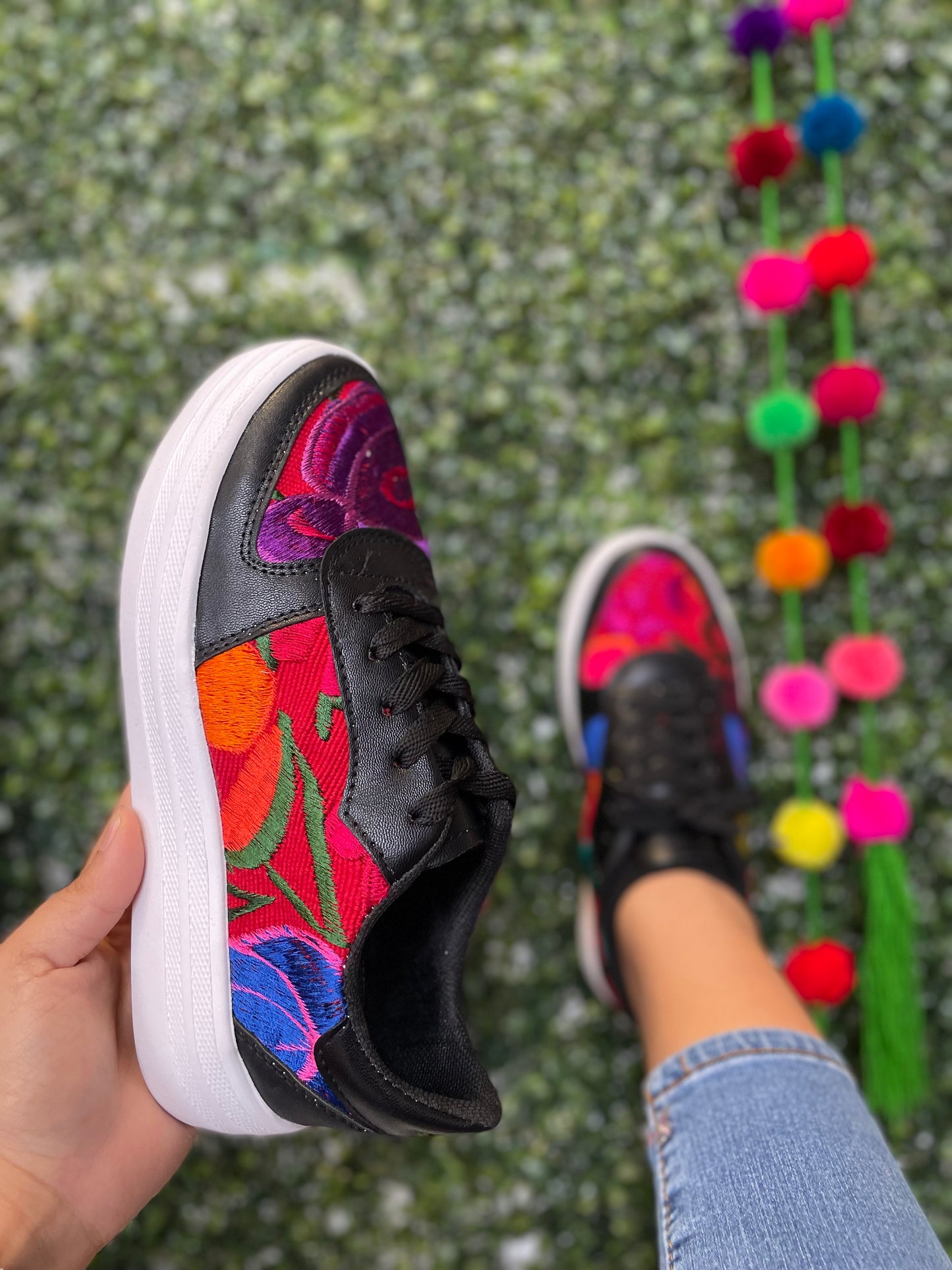 Embroidered Tennis Shoes