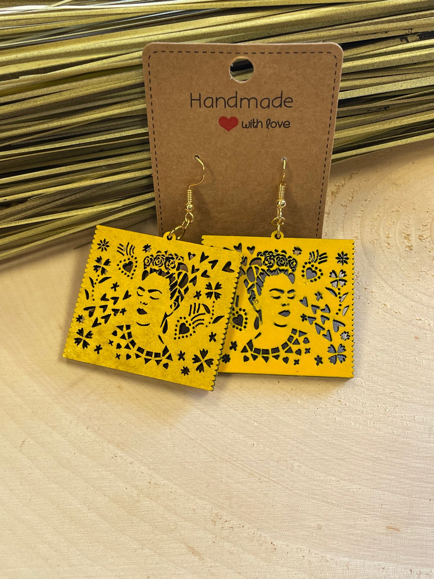 Papel Picado/Frida Khalo Earrings