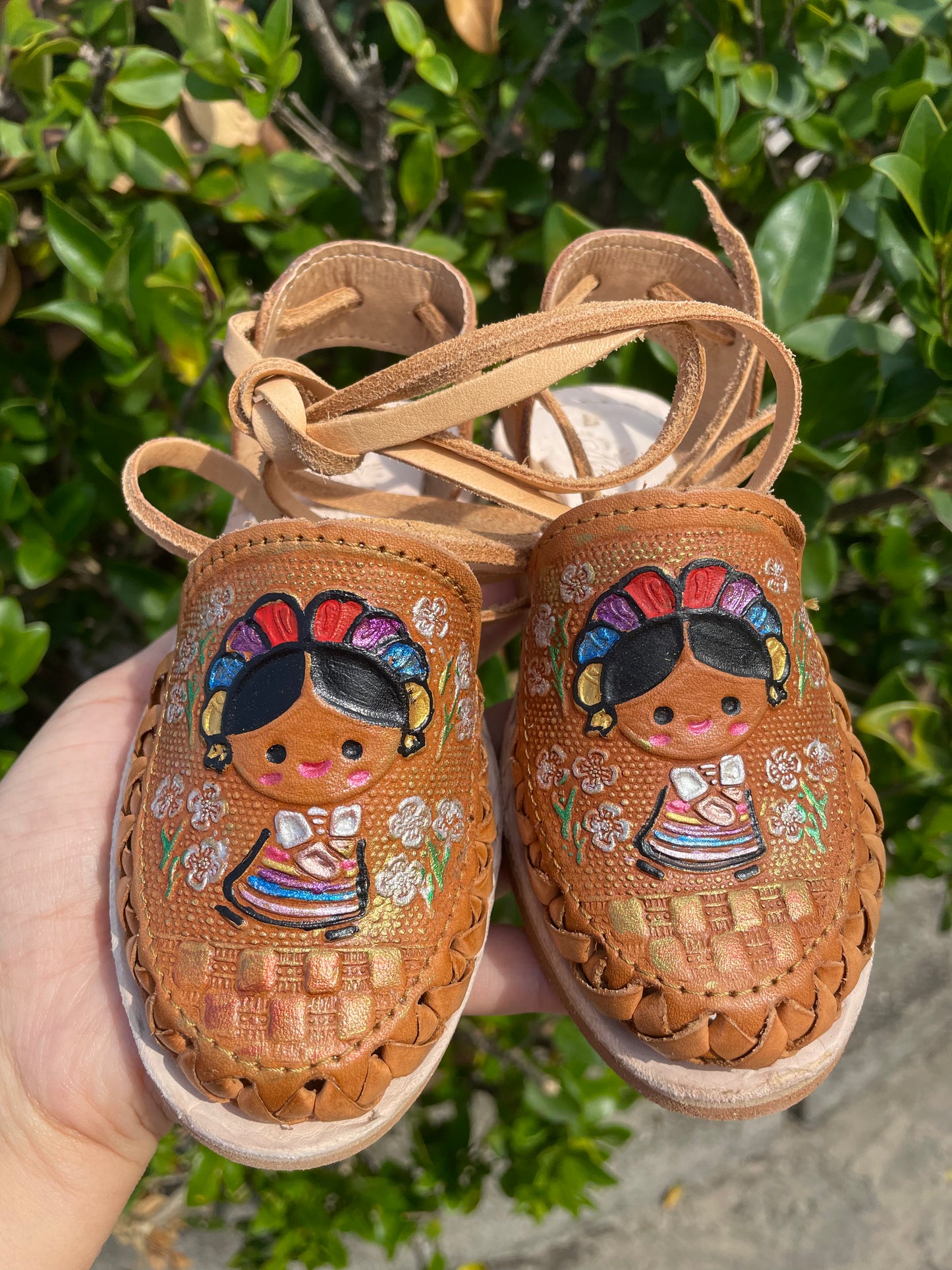 Maria Little Girl Lace Up Huarache