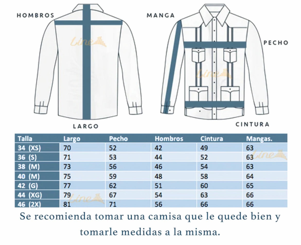 Star Wars Men Guayabera Cross Stitch Embroider