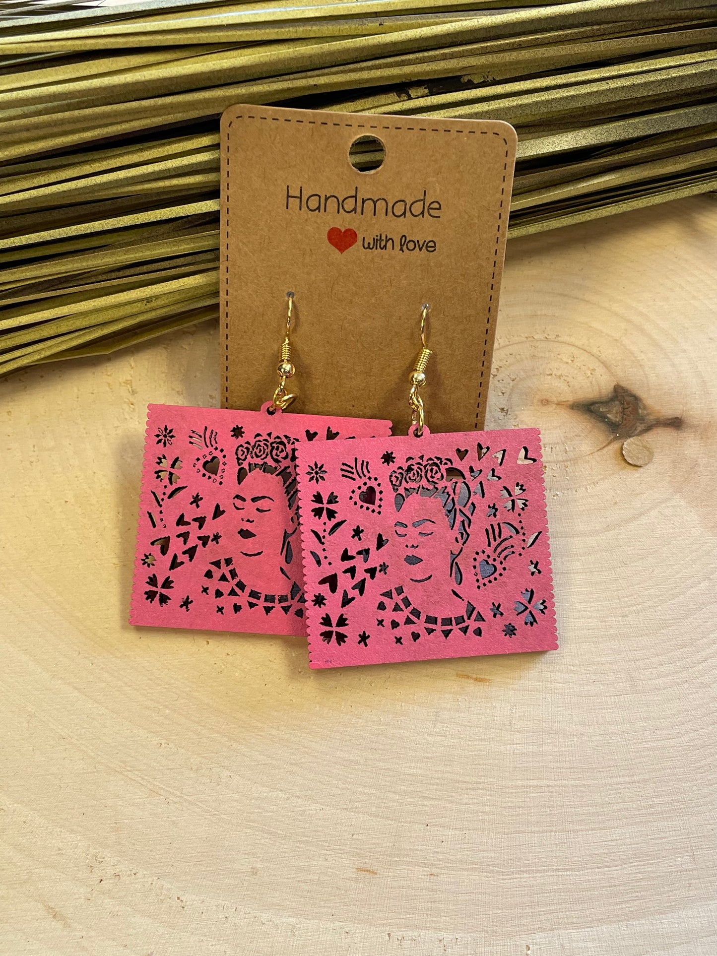 Papel Picado/Frida Khalo Earrings