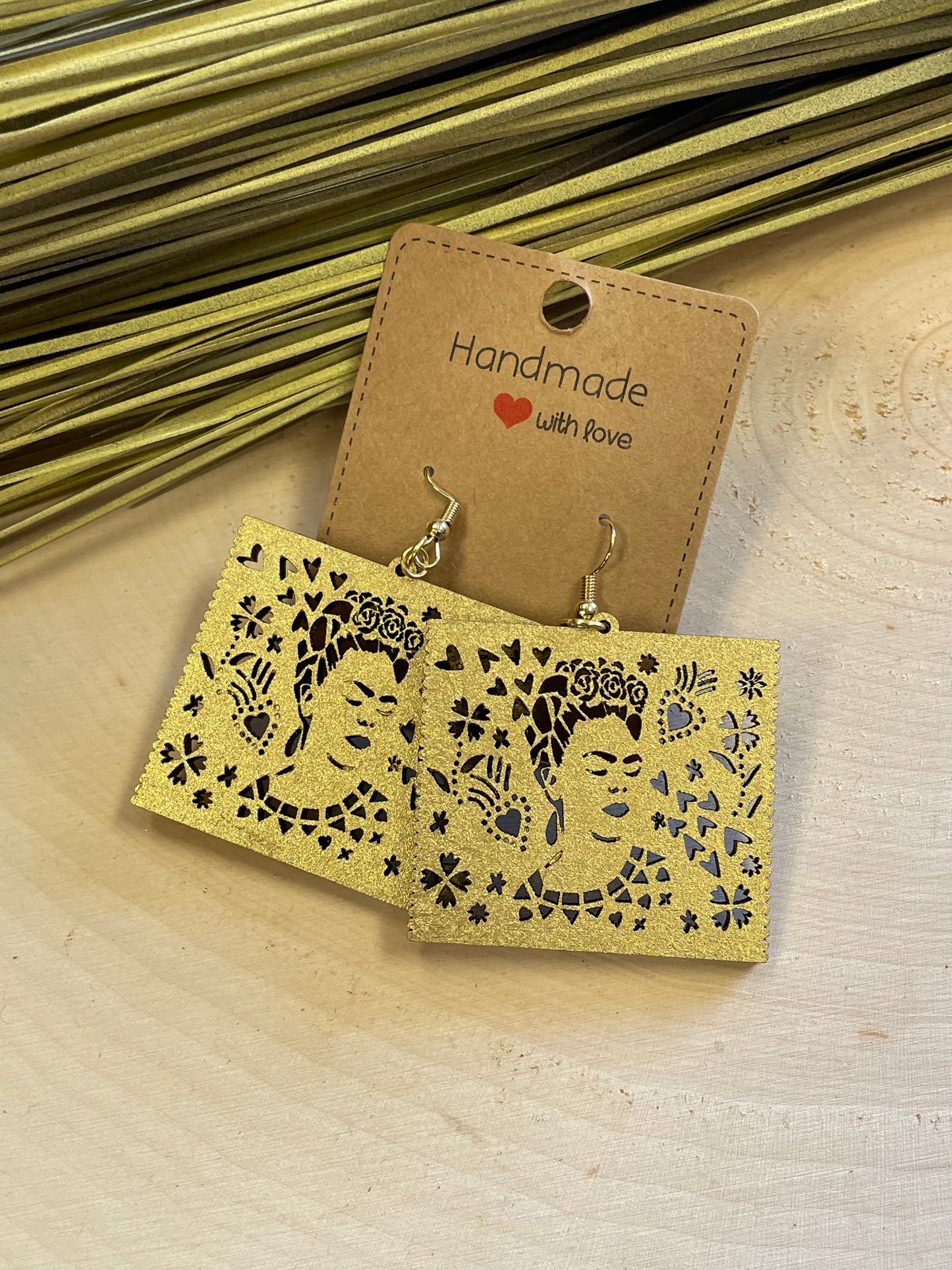 Papel Picado/Frida Khalo Earrings