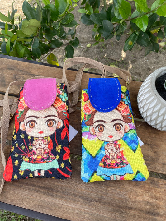 Frida Khalo Phone Holder Bag