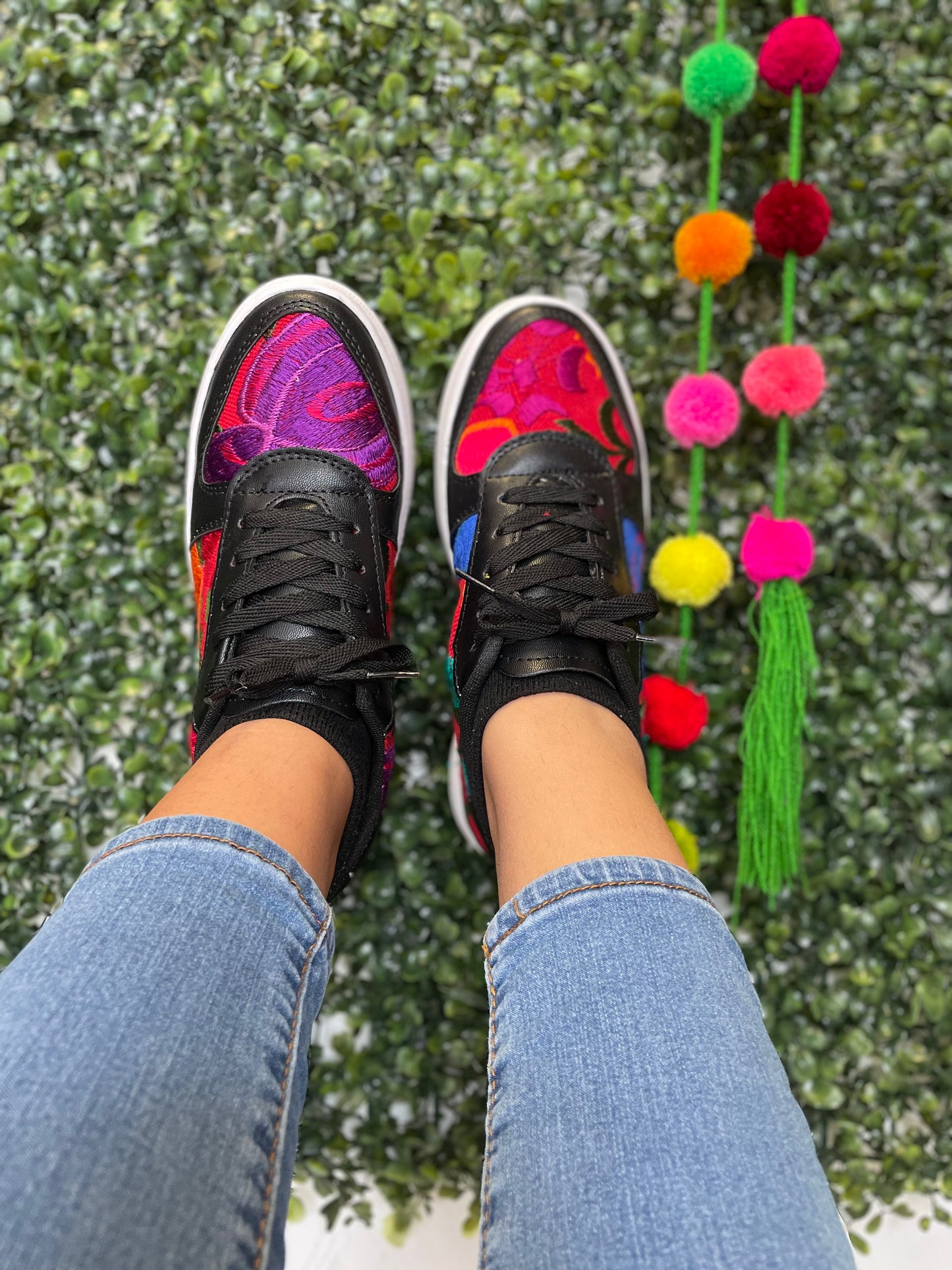 Embroidered Tennis Shoes