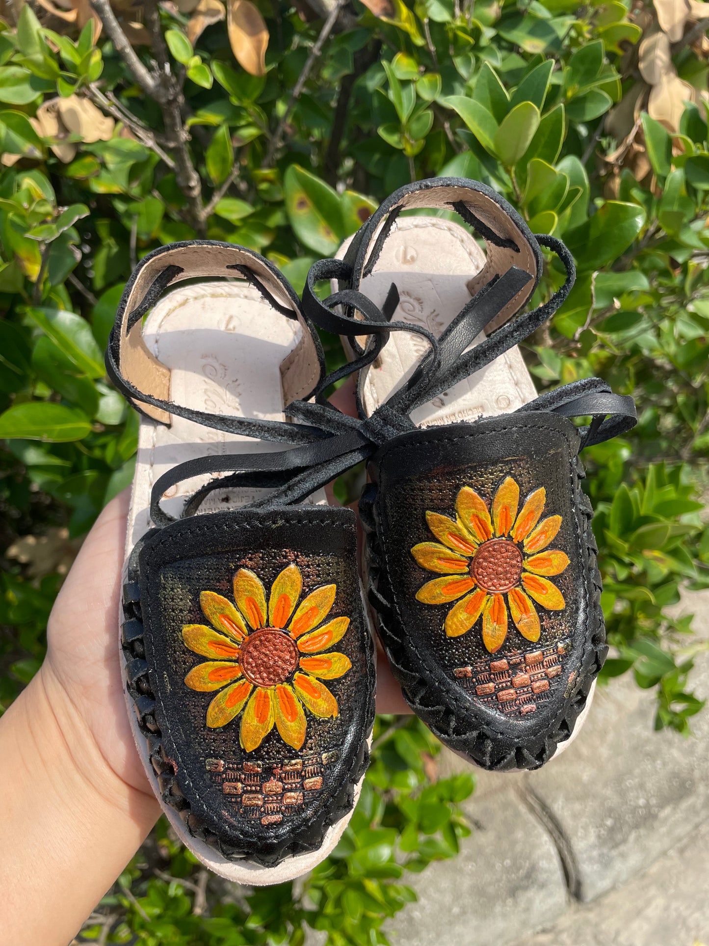 Soledad Little Girl Lace Up Huarache