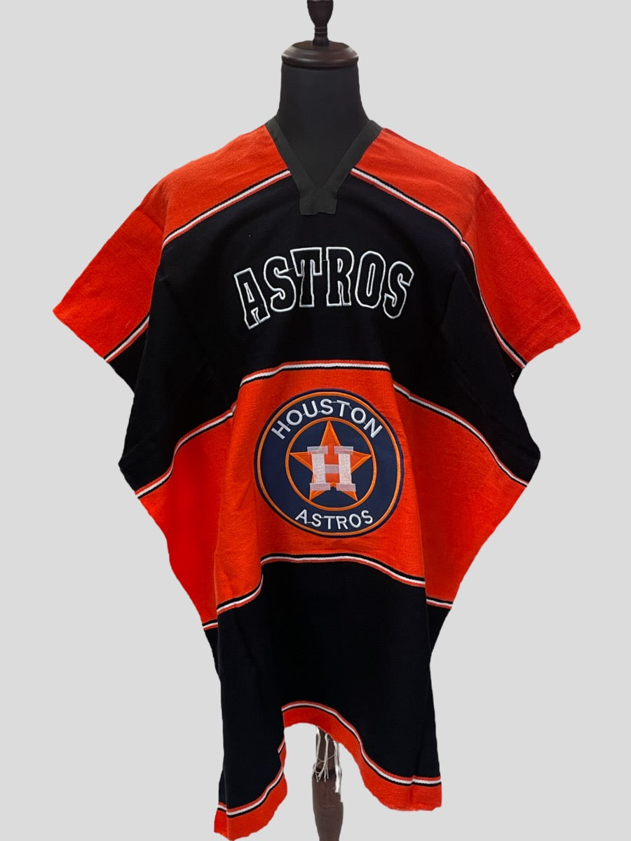 Houston Astros Poncho – Kika's Artesanal