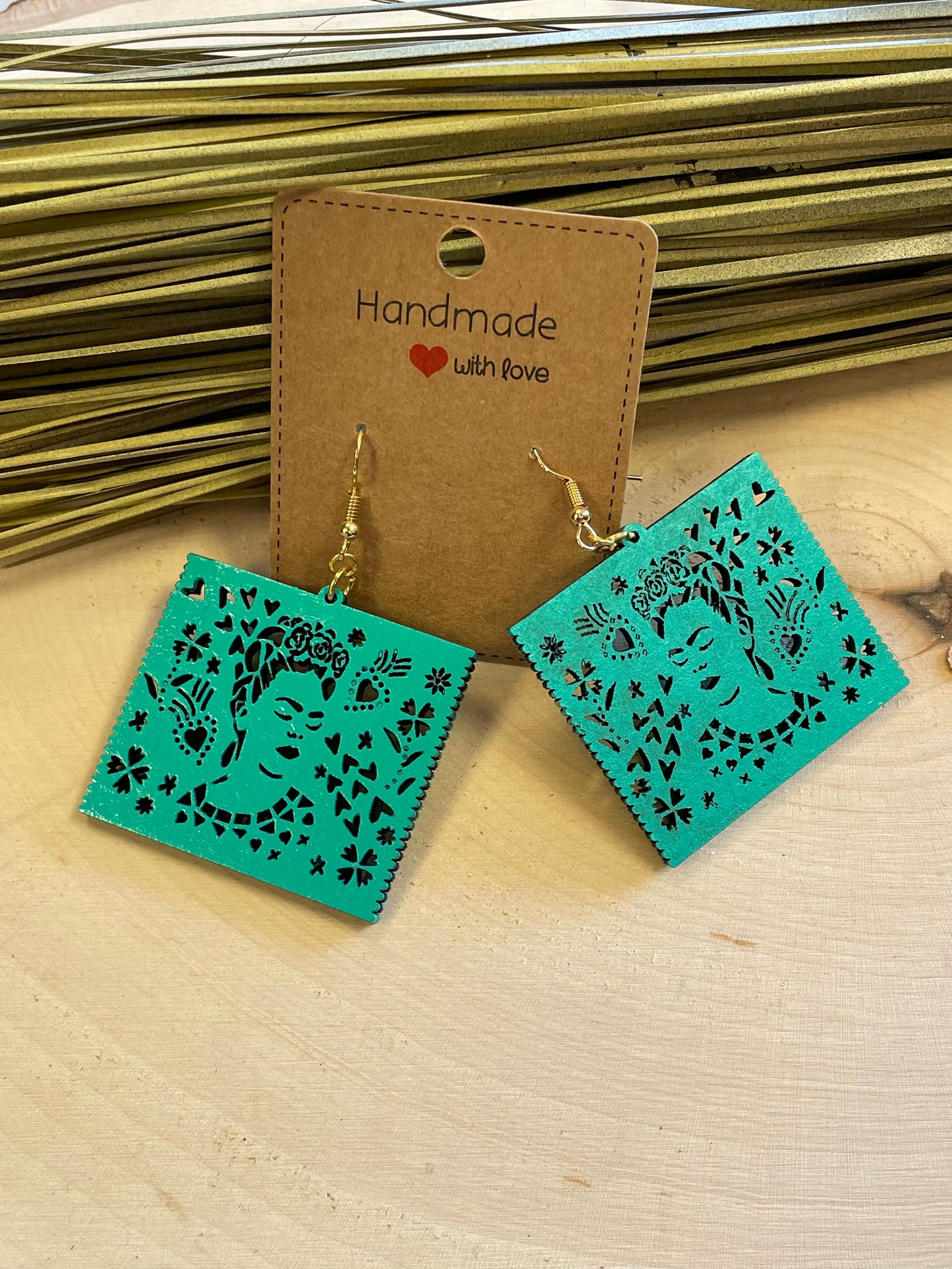 Papel Picado/Frida Khalo Earrings