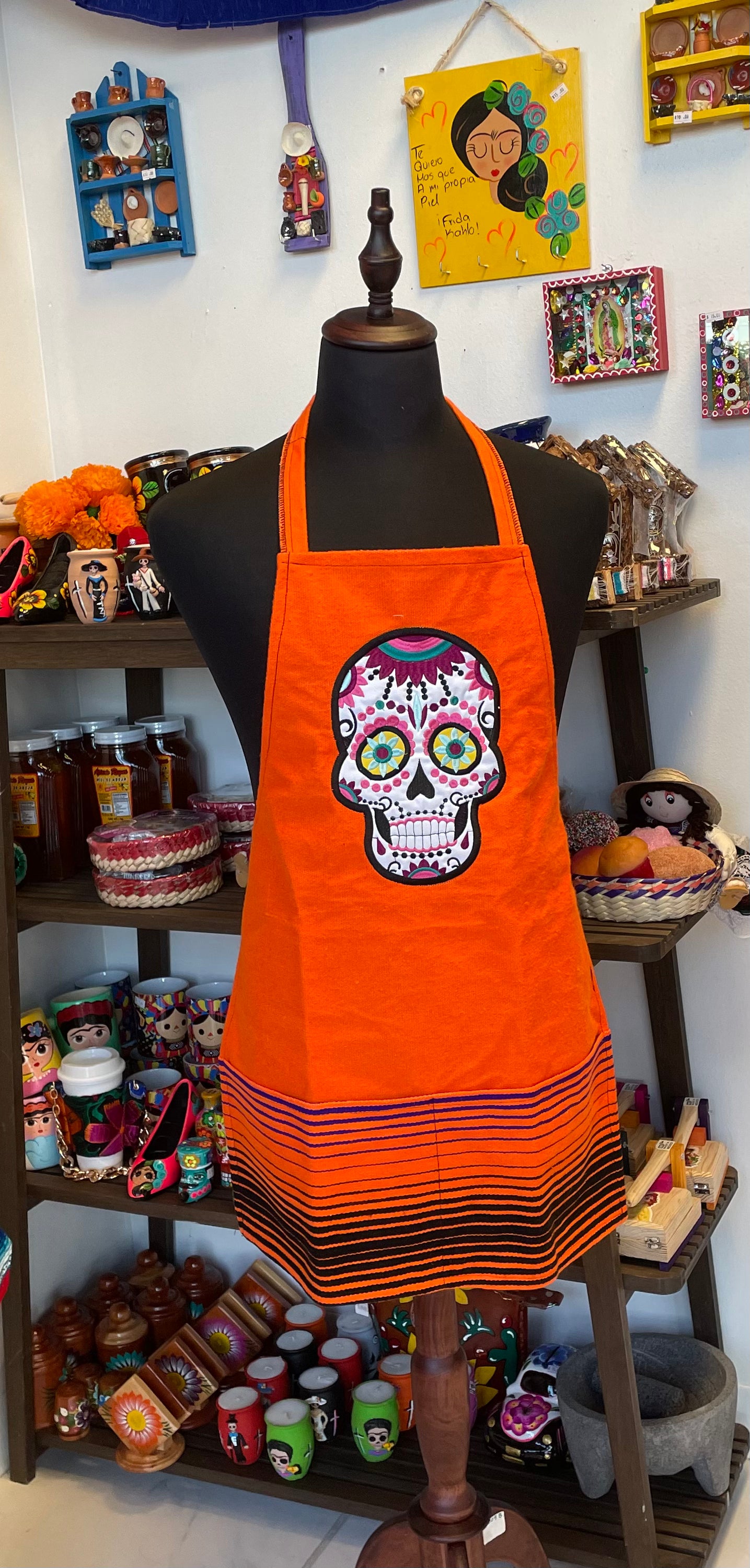 Dia De Los Muertos Apron