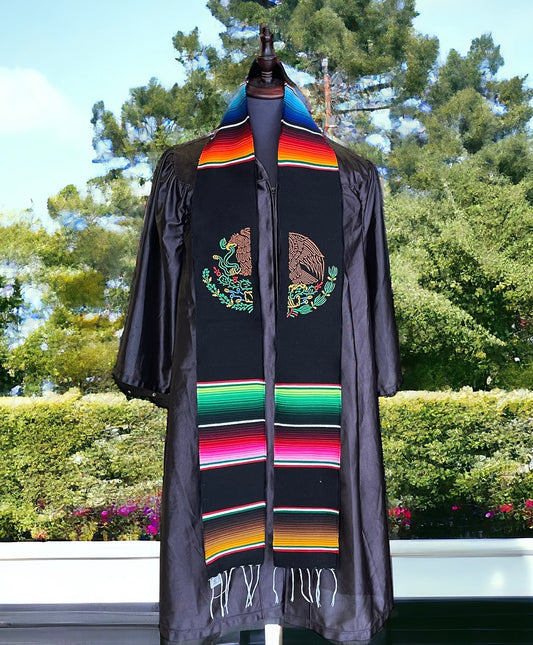Mexican Emblem Sarape Graduation Stole