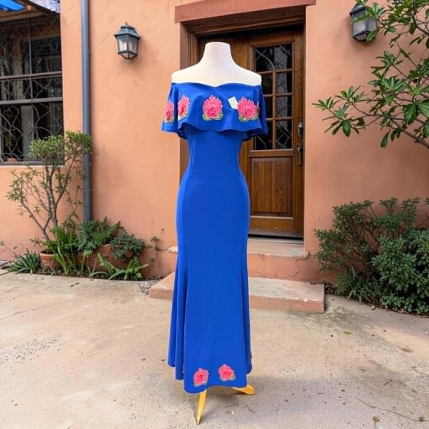 Floral Maxi Mexican Campesina Dress