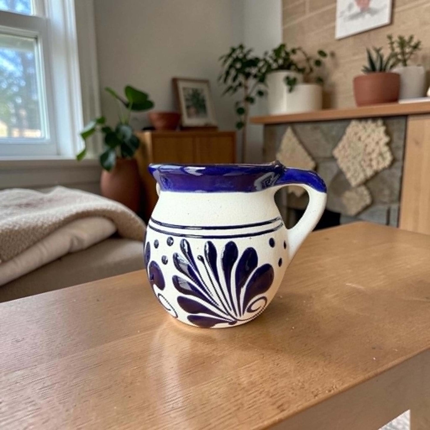 Mexican Barro Mugs, Engobe/ Set of 4