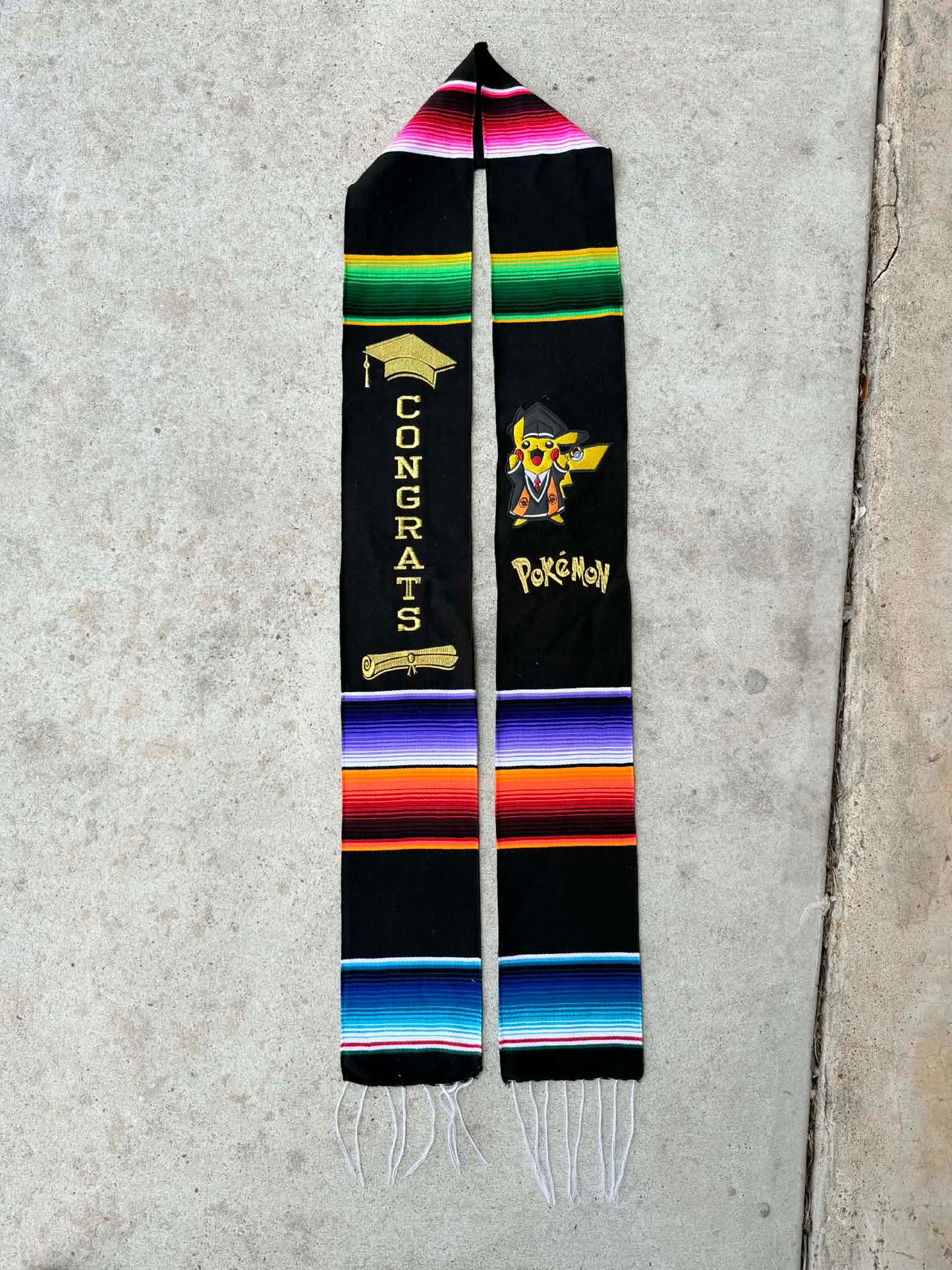 Pikachu Mexican Graduation Stole