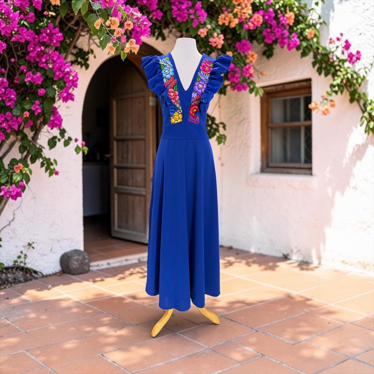 Floral Embroidered Dress, Elegant Embroidered Dress