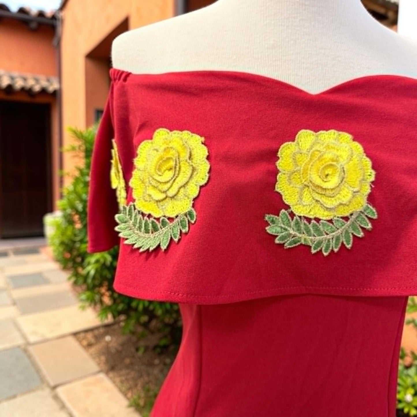 Floral Maxi Mexican Campesina Dress