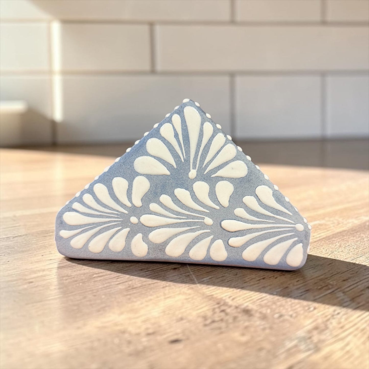 Handcrafted Terracotta Napkin Holder; Servilletero de Barro