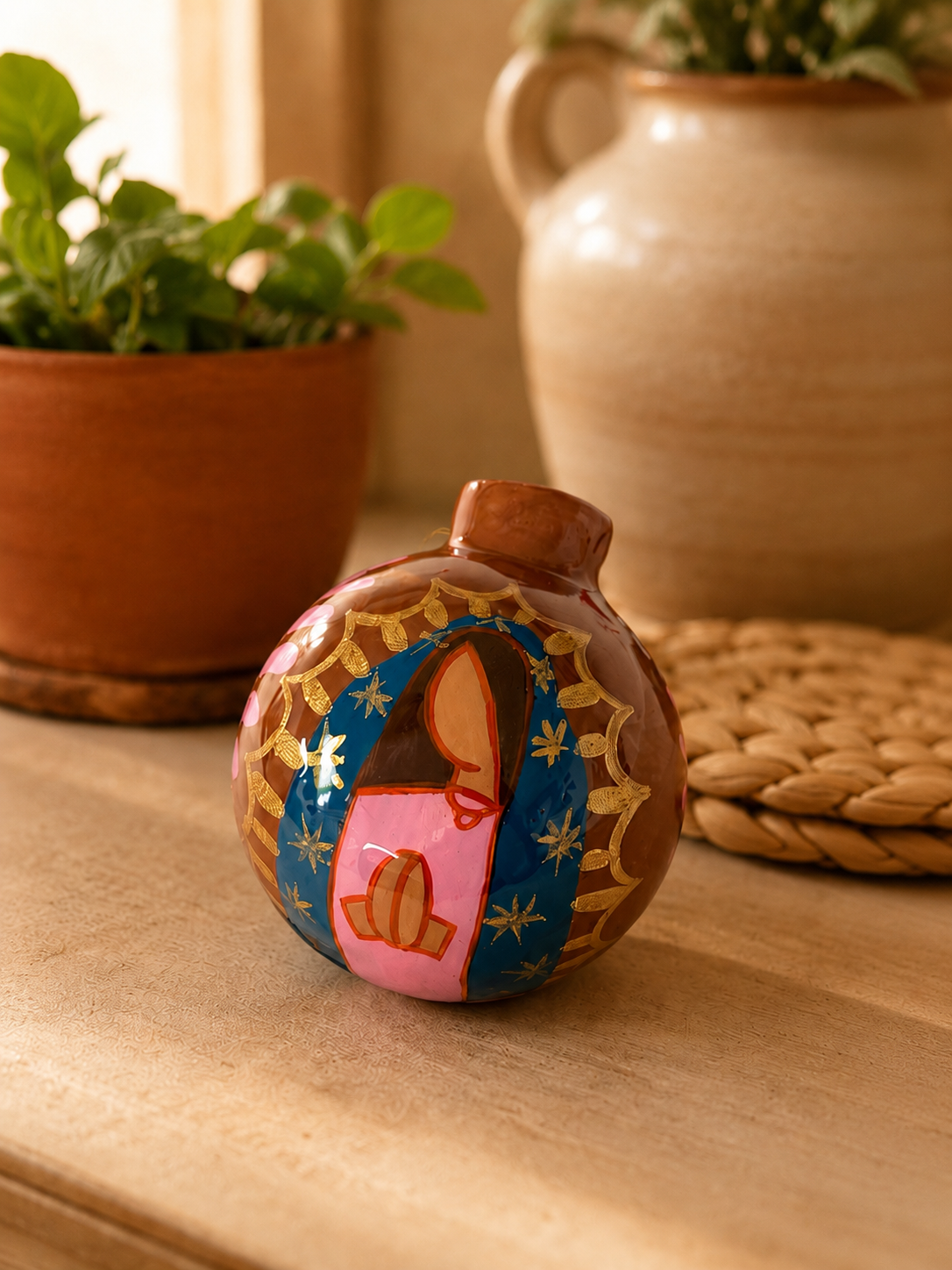 Virgen de Guadalupe Ornament; Christmas Ornament; Esfera