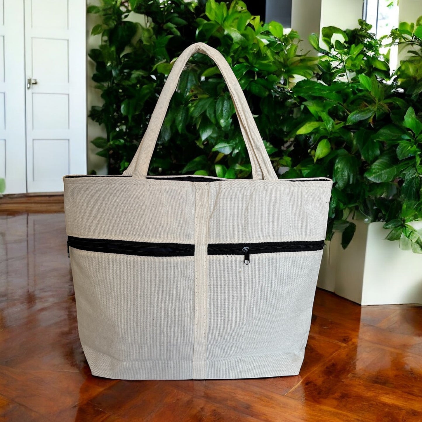 Hummingbird/ Floral Tote Bag
