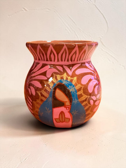 Hand Painted Virgen de Guadalupe Mug; Taza Pintada a Mano Virgen de Guadalupe
