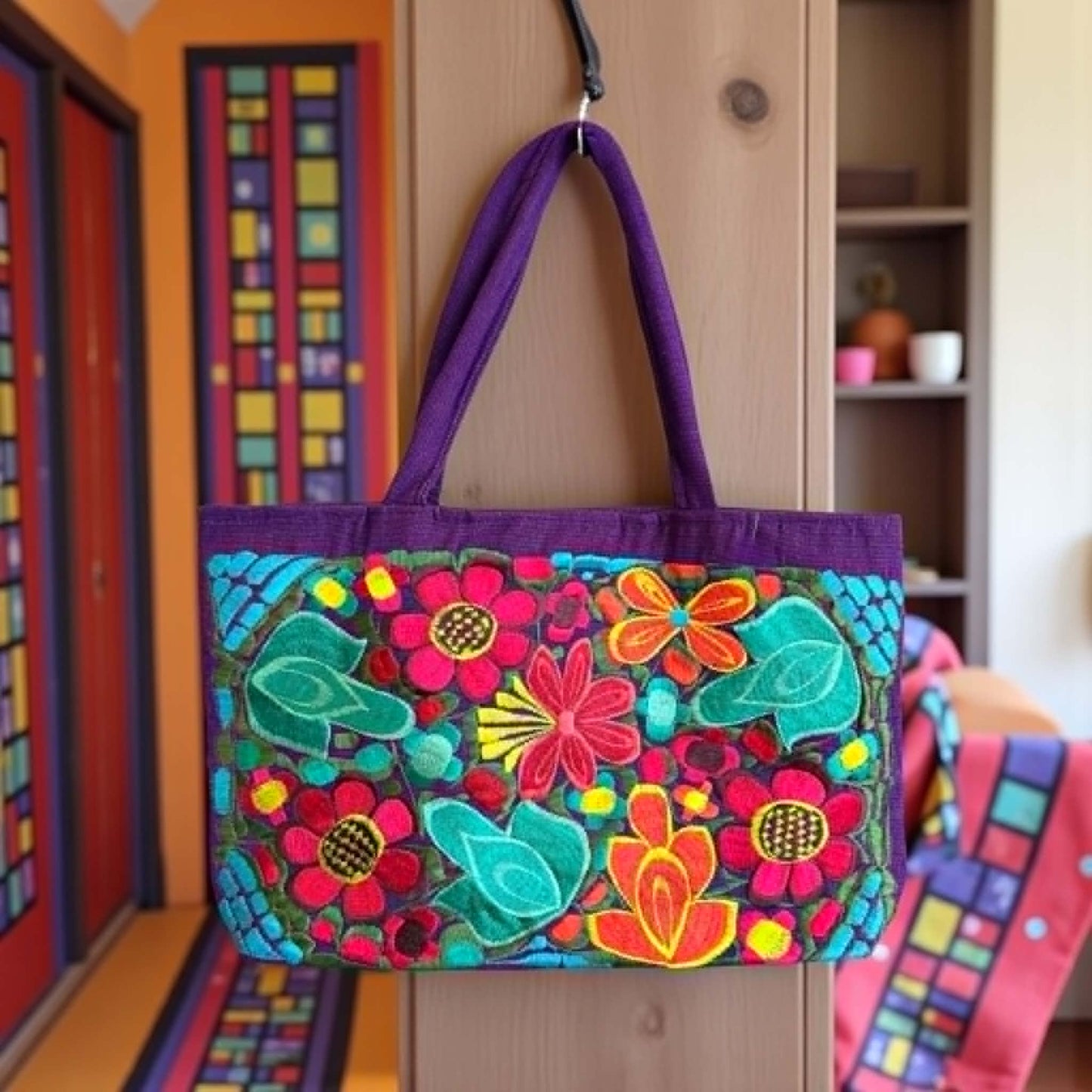 Mexican Embroidered Shoulder Bag