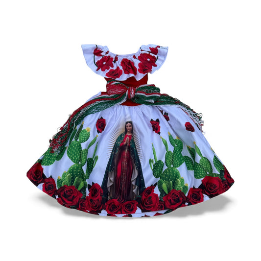 Virgen de Guadalupe Little Girls Dress