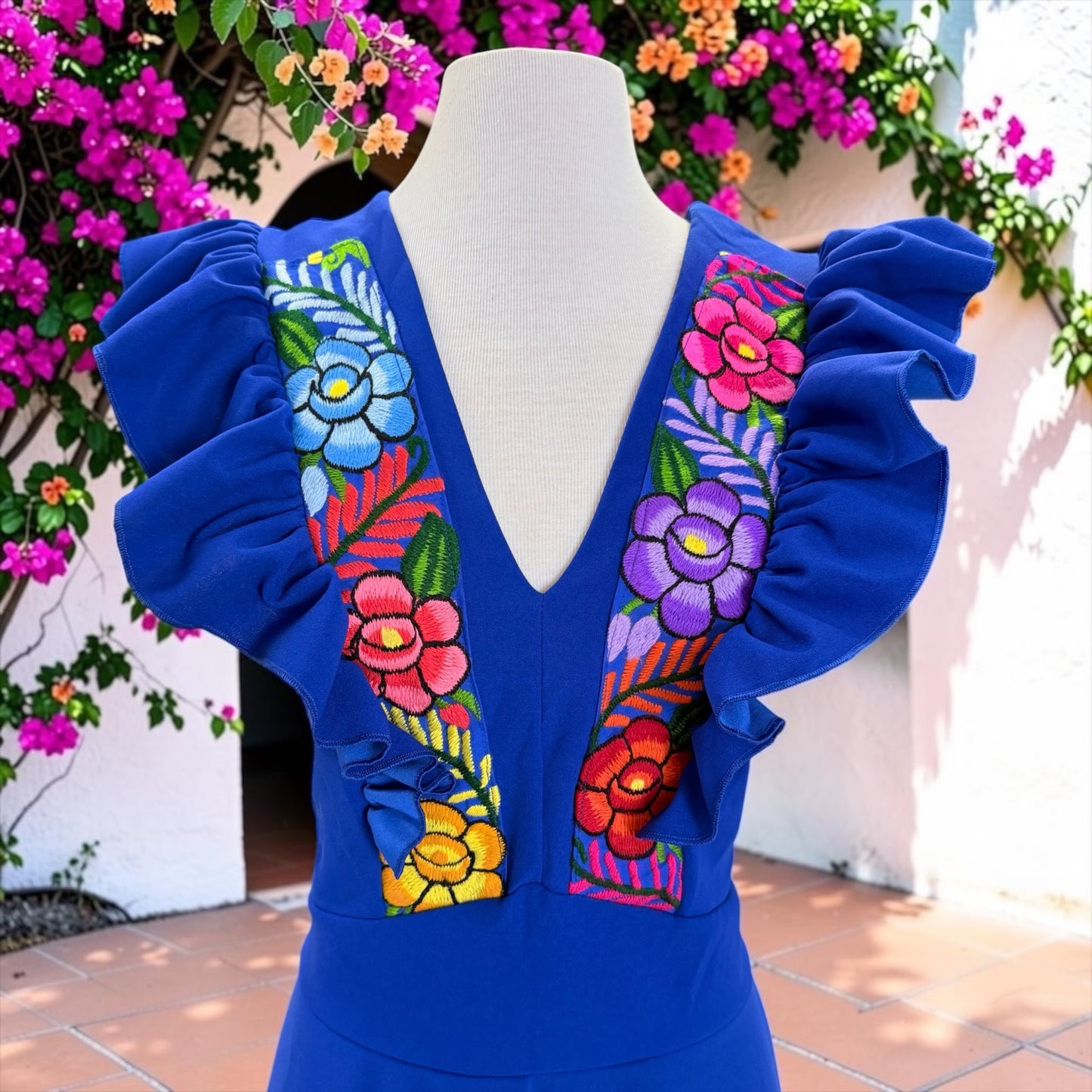 Floral Embroidered Dress, Elegant Embroidered Dress