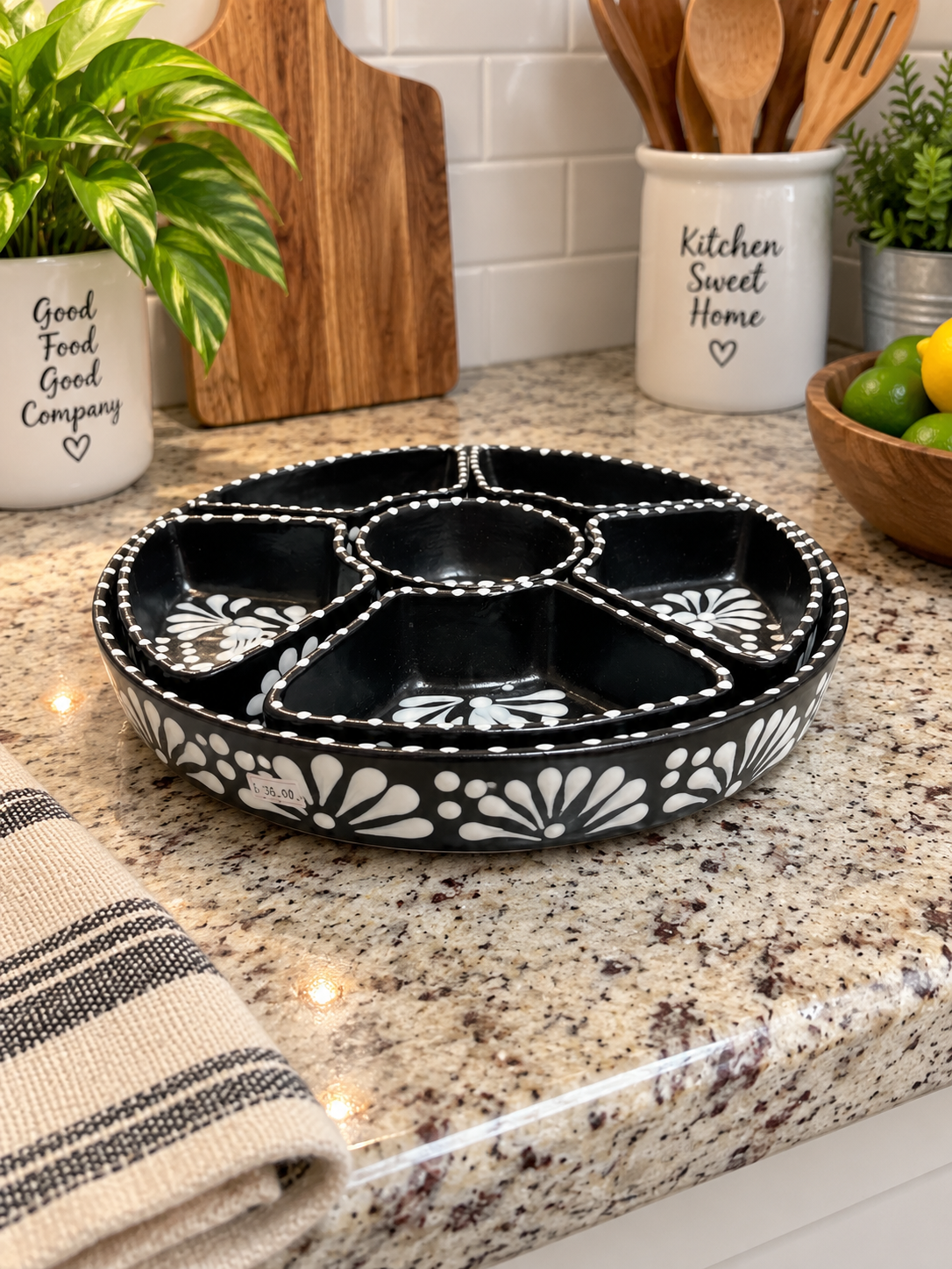 Handmade Snack Tray; Barro/ Terracotta Style Tray; Plato Botanero