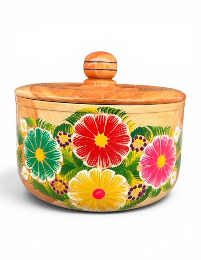 Mexican Tortilla Holder, Tortillero de Madera Cedar