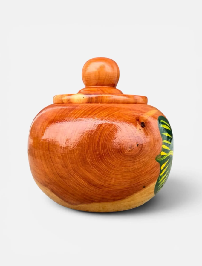 Mexican Handcrafted Multi Functional Jar with Lid, Hecho a mano