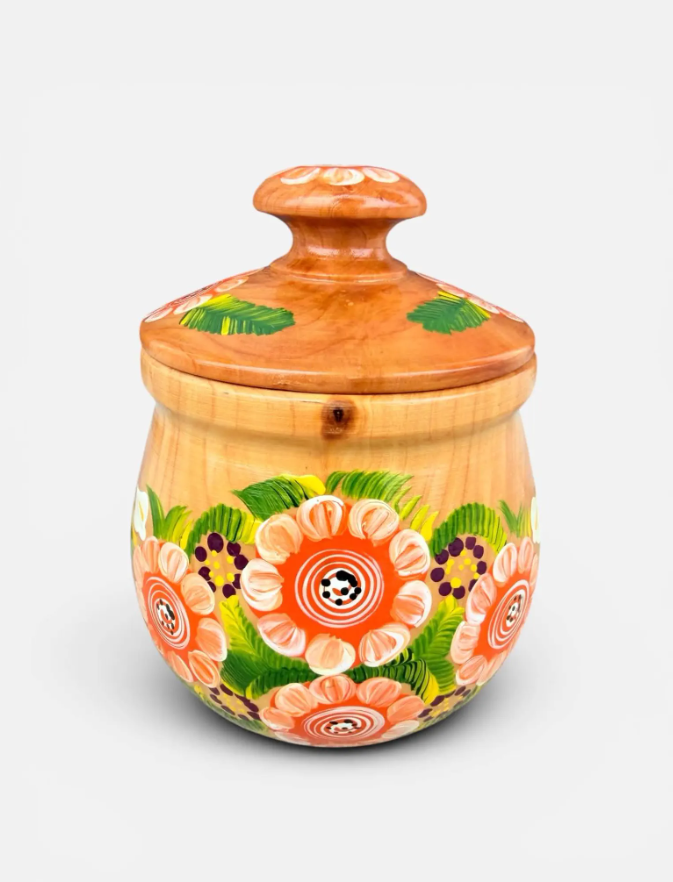 Mexican Canister with Lid, Azucarera Mexicana