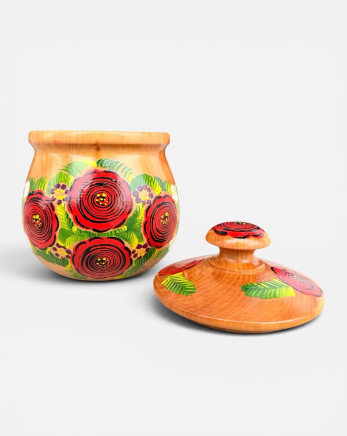Mexican Canister with Lid, Azucarera Mexicana