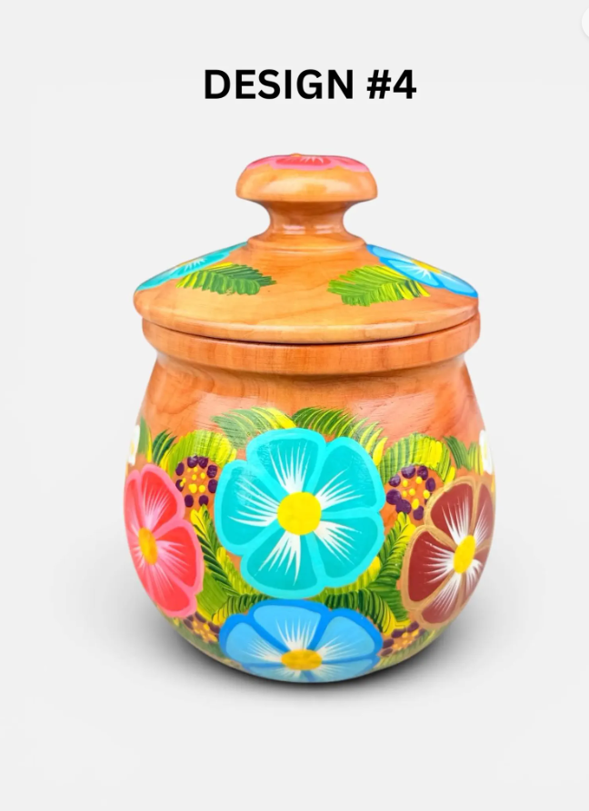Mexican Canister with Lid, Azucarera Mexicana