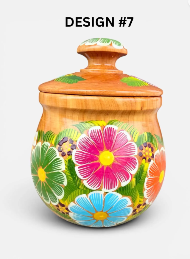 Mexican Canister with Lid, Azucarera Mexicana