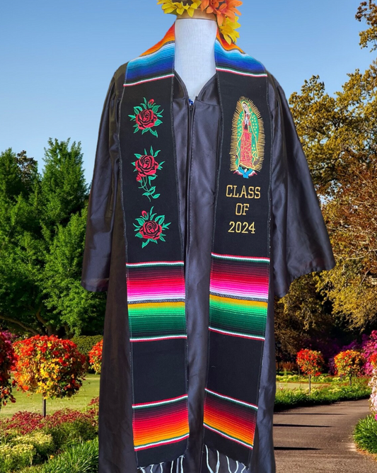 Roses Virgen Graduation Stole Class of 2026