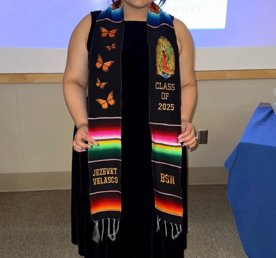 Monarch Virgen Graduation Stole Class of 2026